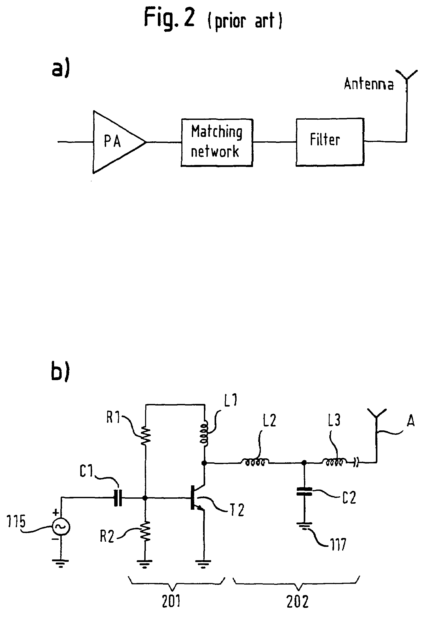 Coupling device for interfacing power amplifier and antenna in differential mode