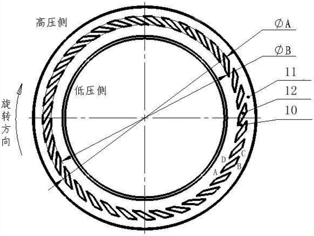Sealing assembly adopting non-contact mechanical sealing and used for preventing lubricating oil leakage