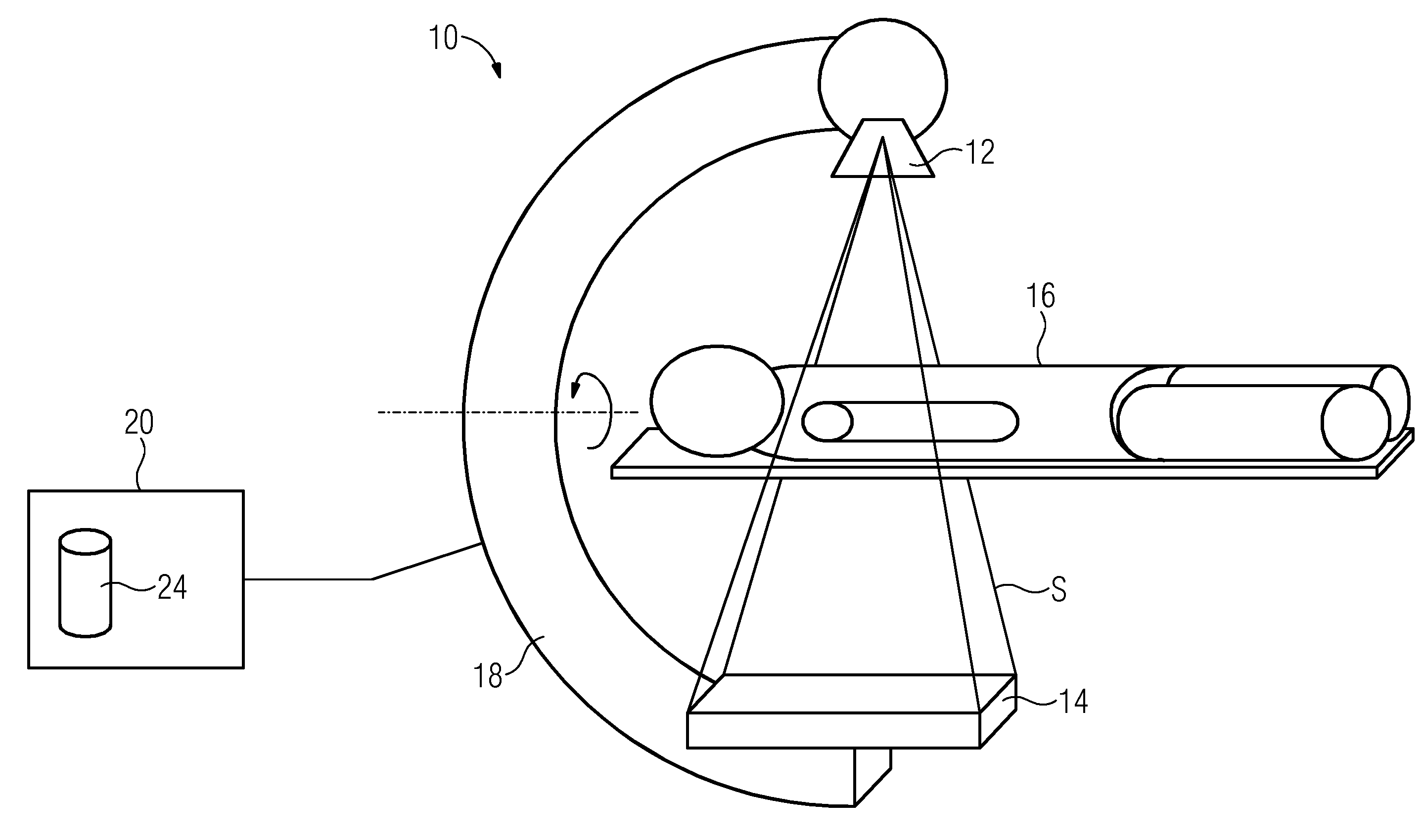 Method for providing a 3D image data record with suppressed aliasing artifacts overlapping the field of view and computed tomograph