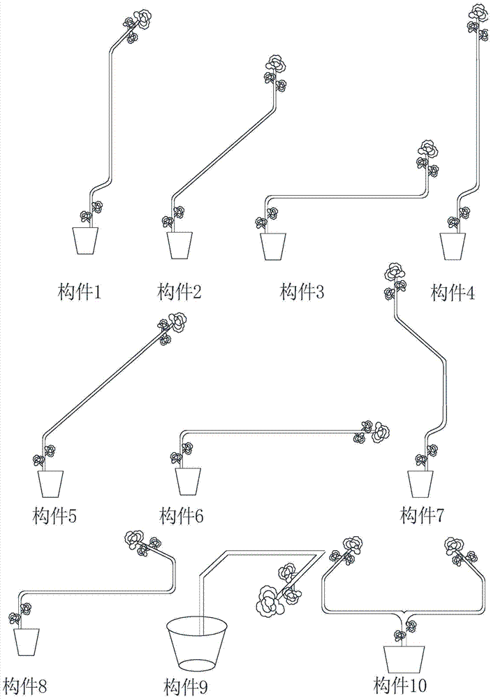 The method and tree construction of small trees quickly constructing combined large trees