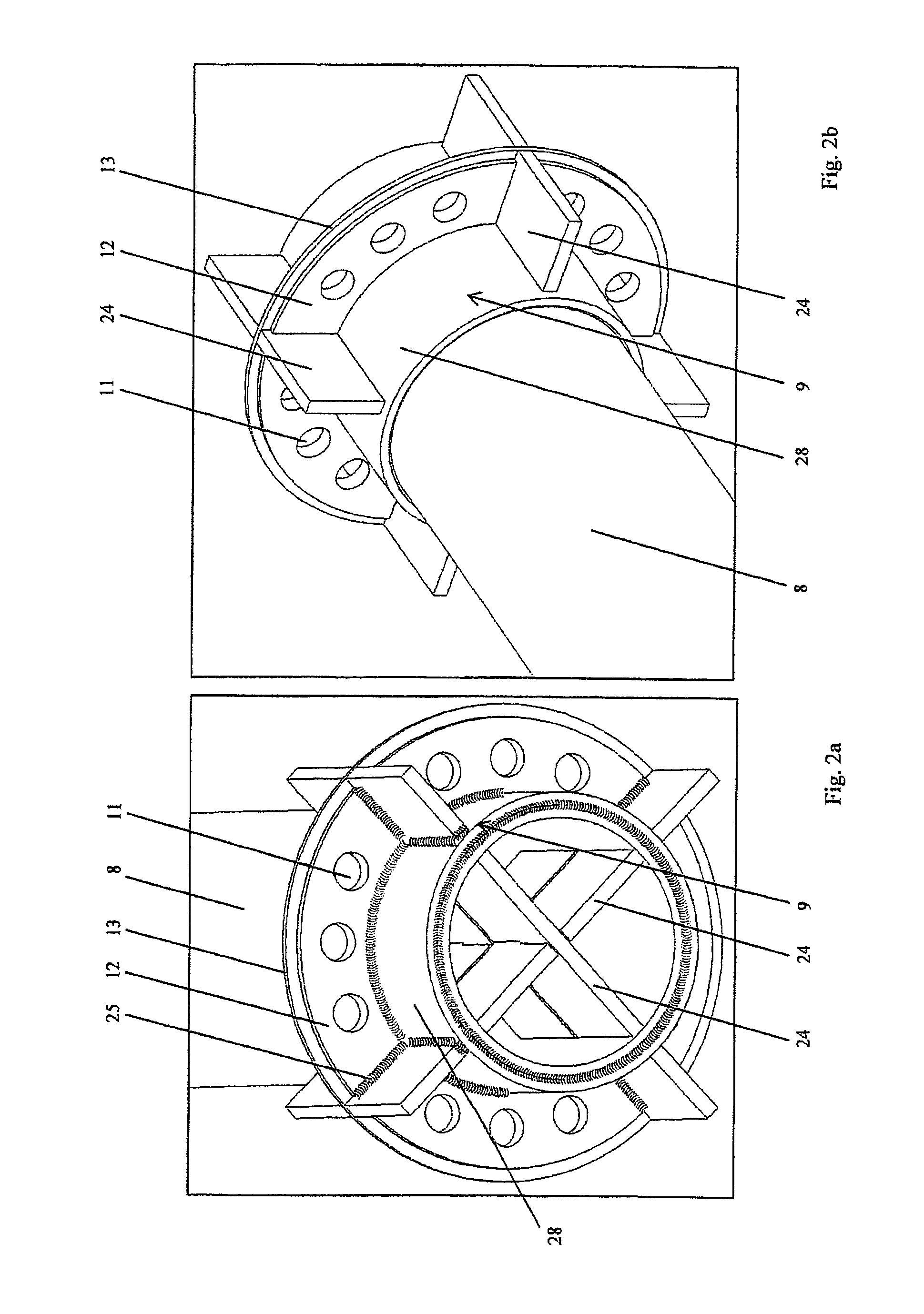 Apparatus for use in the glass industry and method for processing molten glass