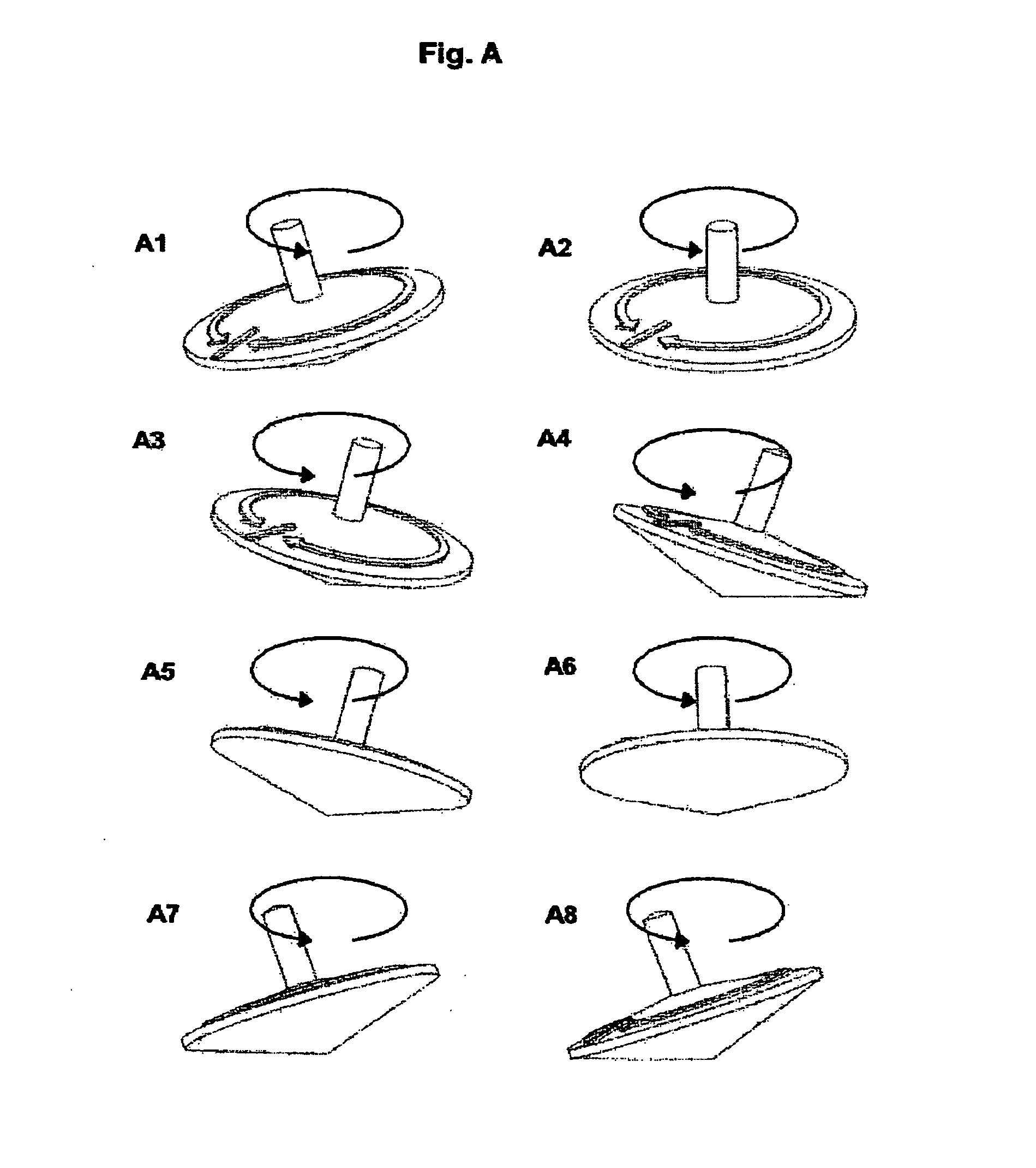 Device and method for the continuous treatment of masses a