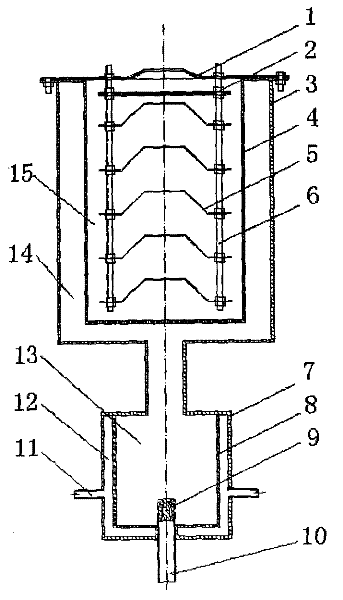 Atomized gas quenching device