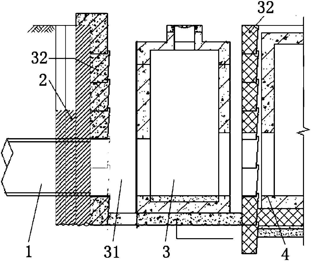 Drain pipe underwater connection construction method