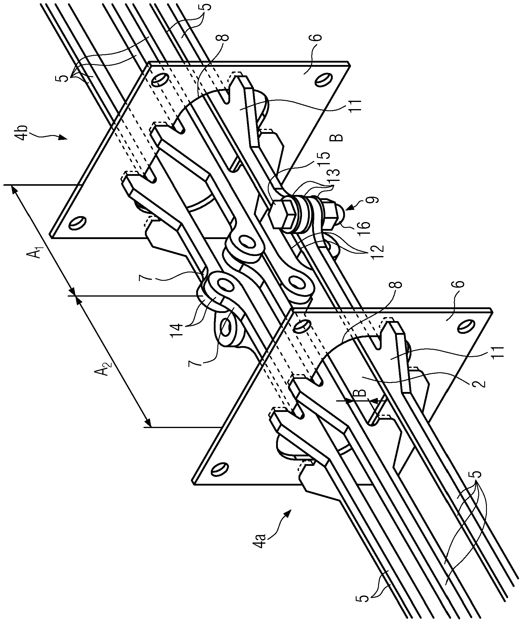 Transport system for container closures