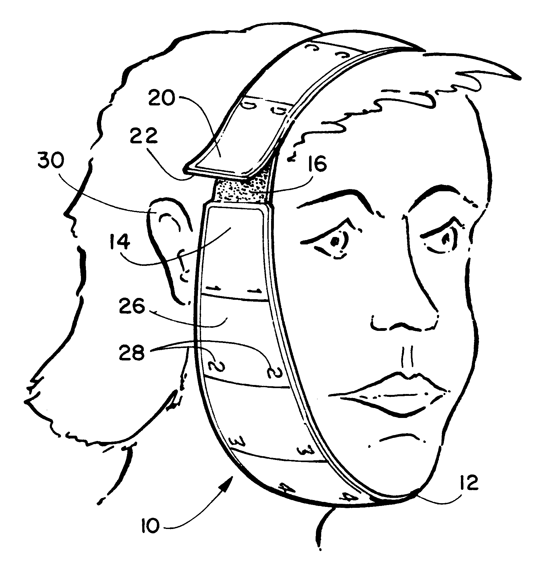Facial exercise device with adjustment for variable resistance