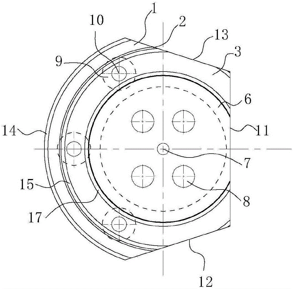 Stamping cavity die for automotive components and processing method thereof