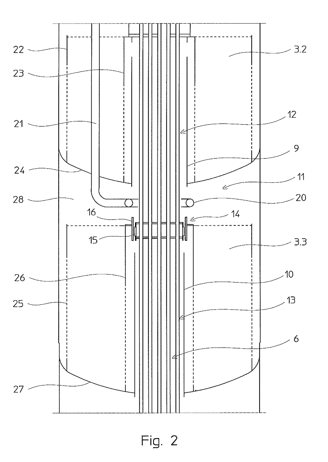 Adiabatic multi-bed catalytic converter with inter-bed cooling
