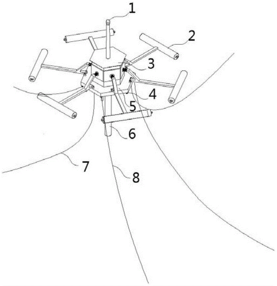 Offshore power transmission device and implementation method thereof