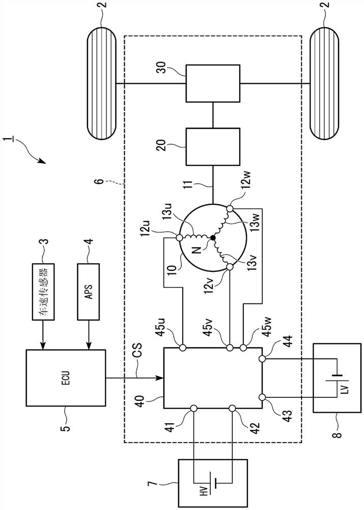 Motor control device, motor unit, and vehicle