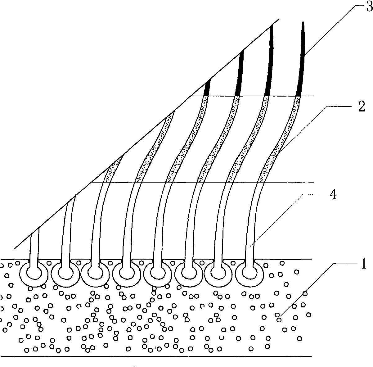 Method for processing fur facing material design and colour