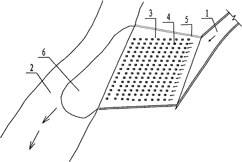 Hydropower station bank slope energy dissipation structure