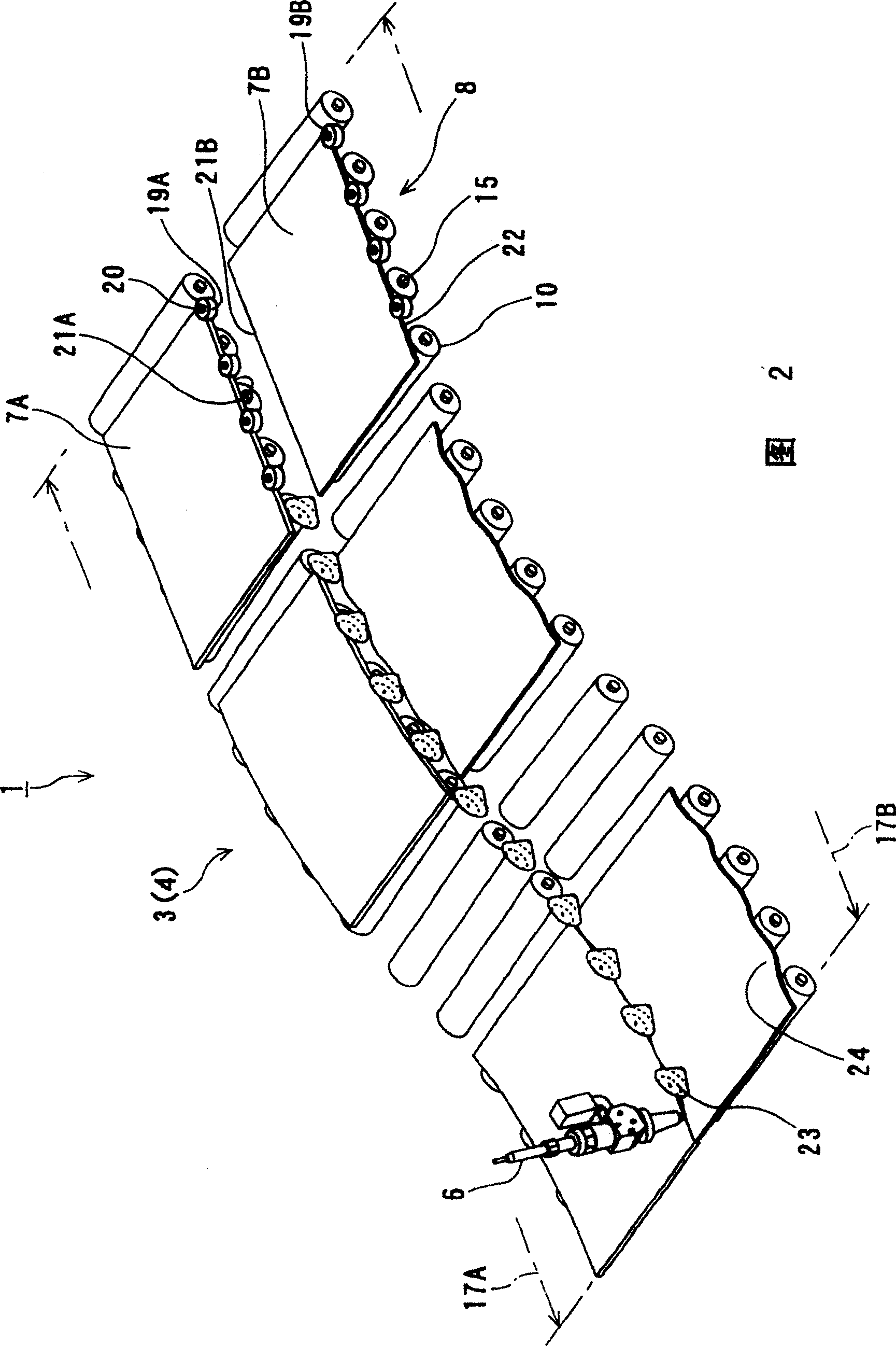 Conveyor for sheet-shaped thin plate