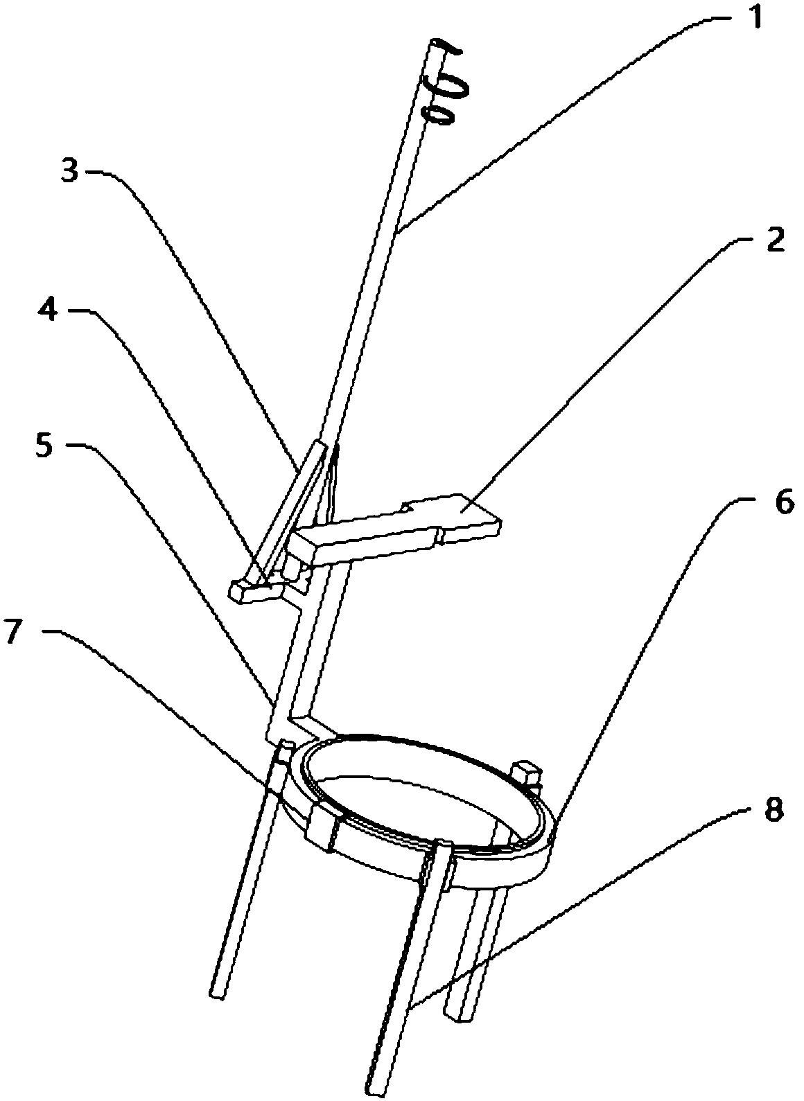 Auxiliary device for medical infusion support