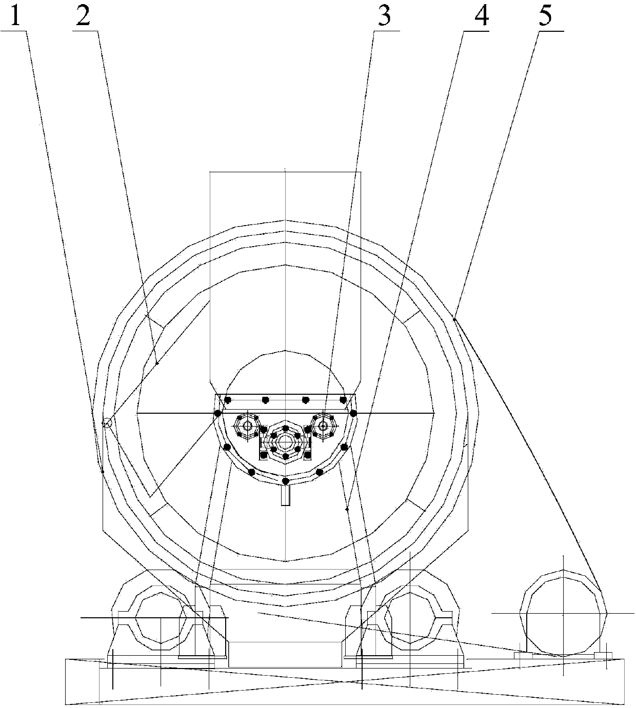 Feeding device and cooling system for slag cooler of fluidized bed garbage incinerator