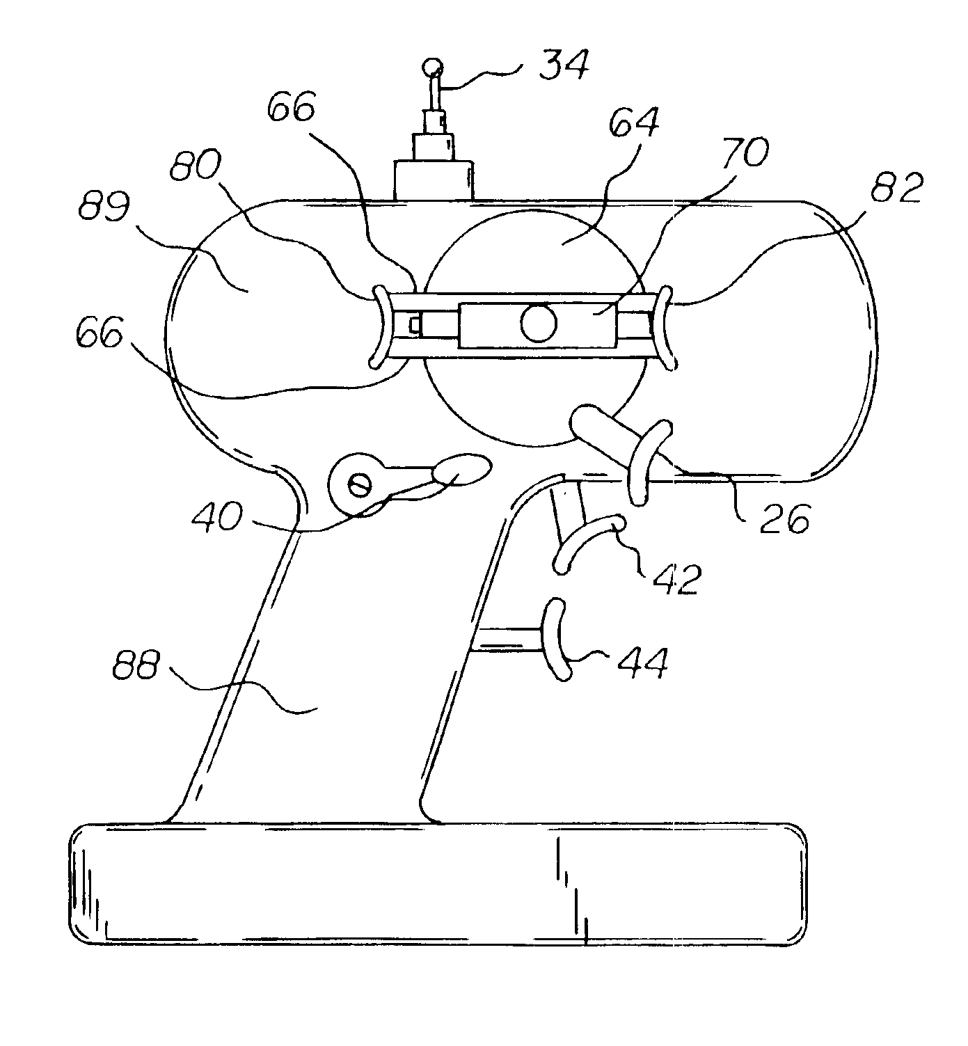 Remote control apparatus with user-operated clutch controls