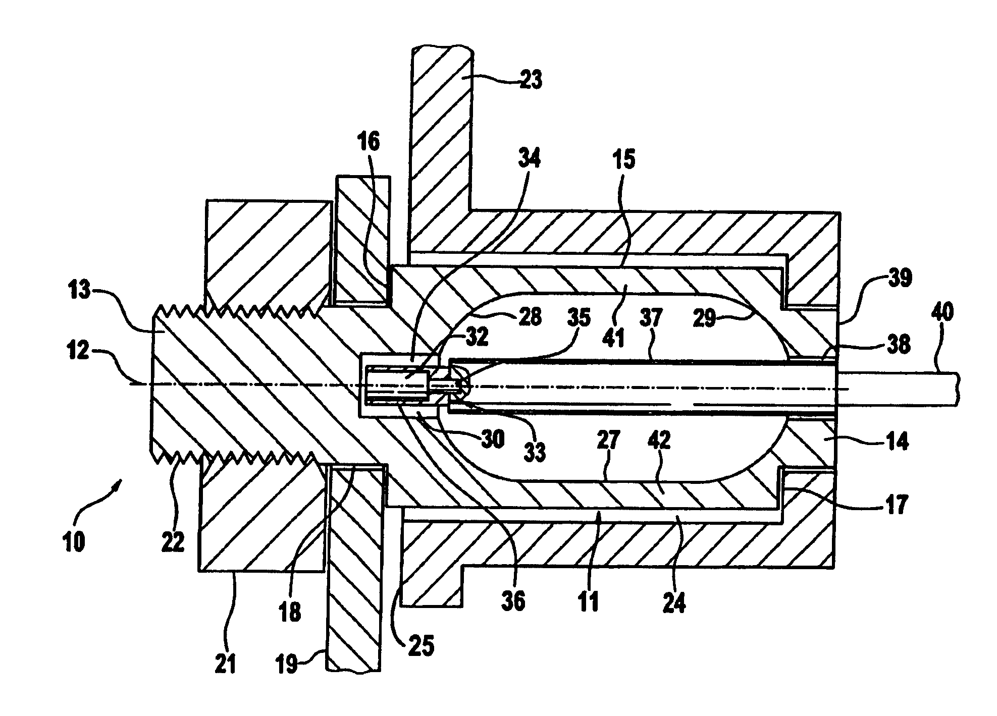 Force measuring device, in particular for seat weight determination in a motor vehicle