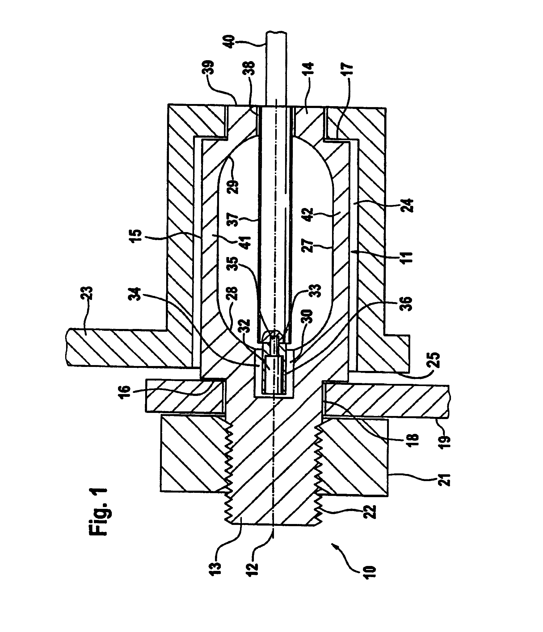 Force measuring device, in particular for seat weight determination in a motor vehicle