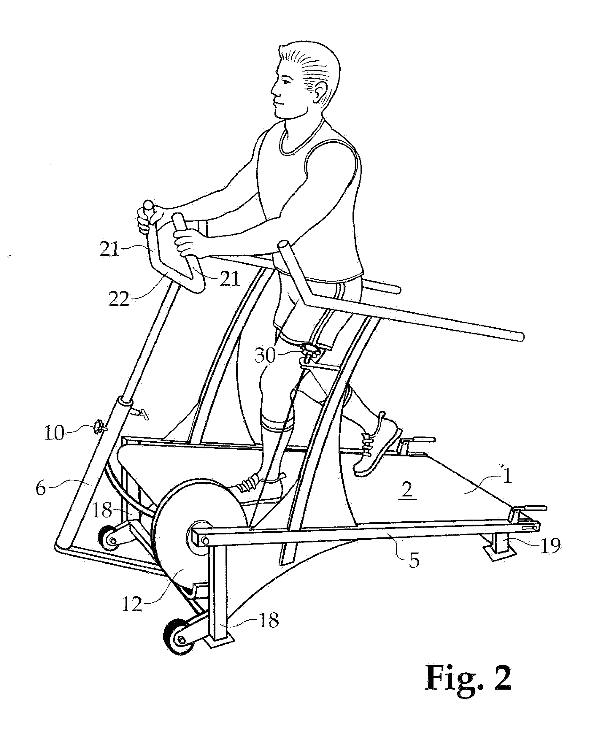 Motorless Treadmill with Large Flywheel