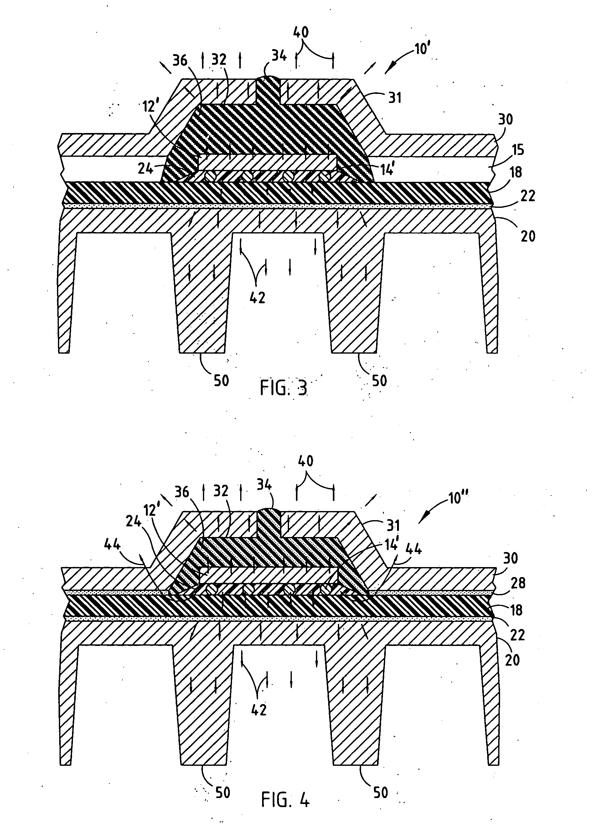 Semiconductor device heat sink package and method