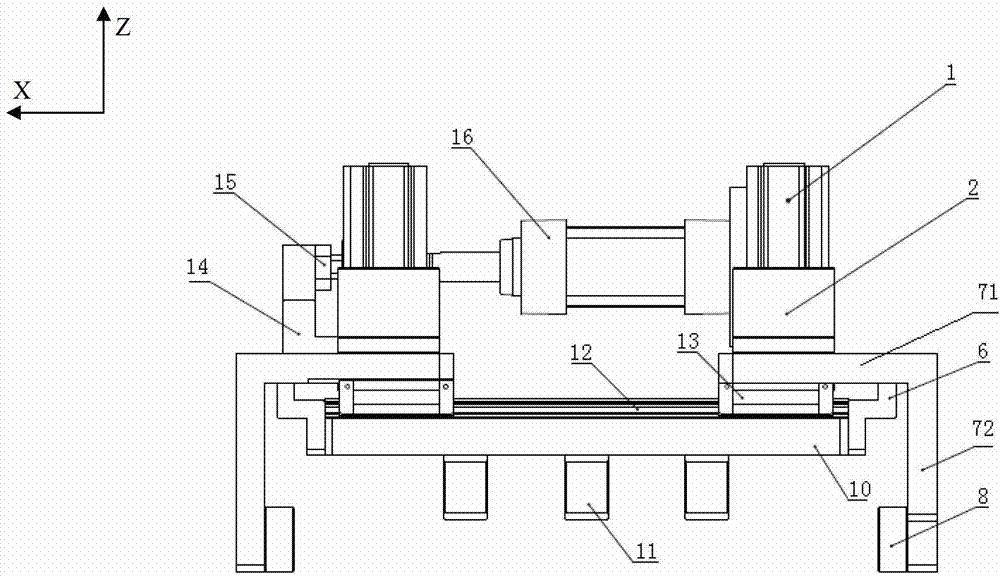 Press-mounting, locking and balancing device for blanking cap and press-mounting machine for blanking cap