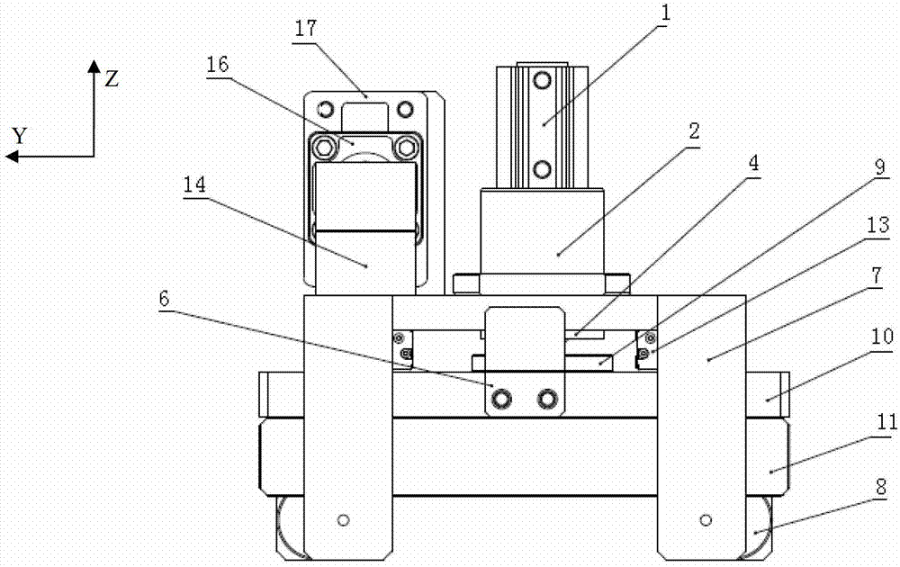 Press-mounting, locking and balancing device for blanking cap and press-mounting machine for blanking cap