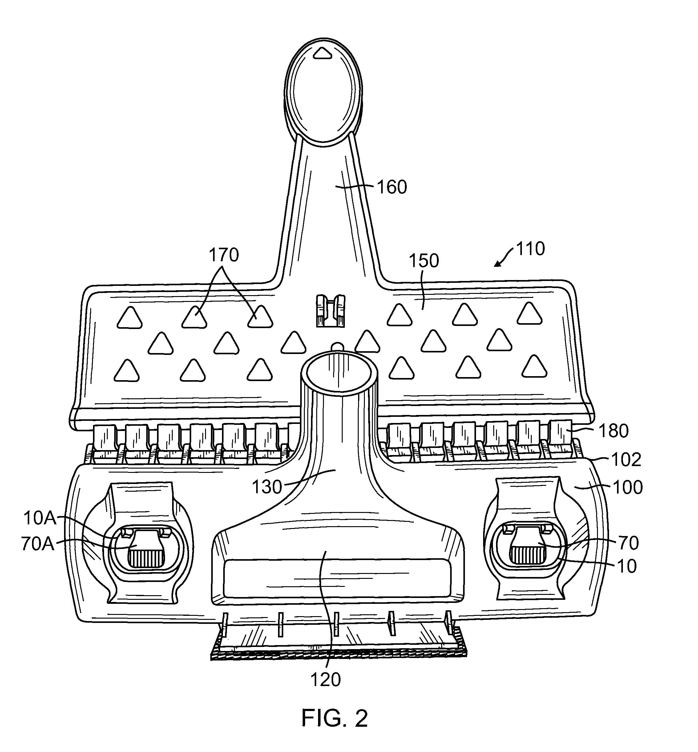 Apparatus to remove a disposable sponge from a hand operated squeeze sponge mop without having to touch the sponge