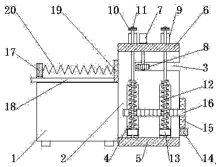 Automatic feeding device of crusher for foundry returns