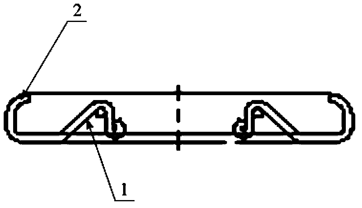 Resin band handle buckle fixing fixture