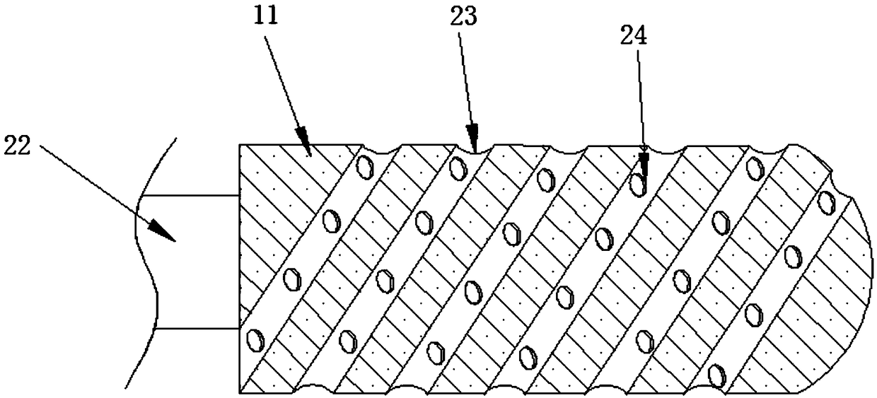 Chemical leaching device for soil remediation