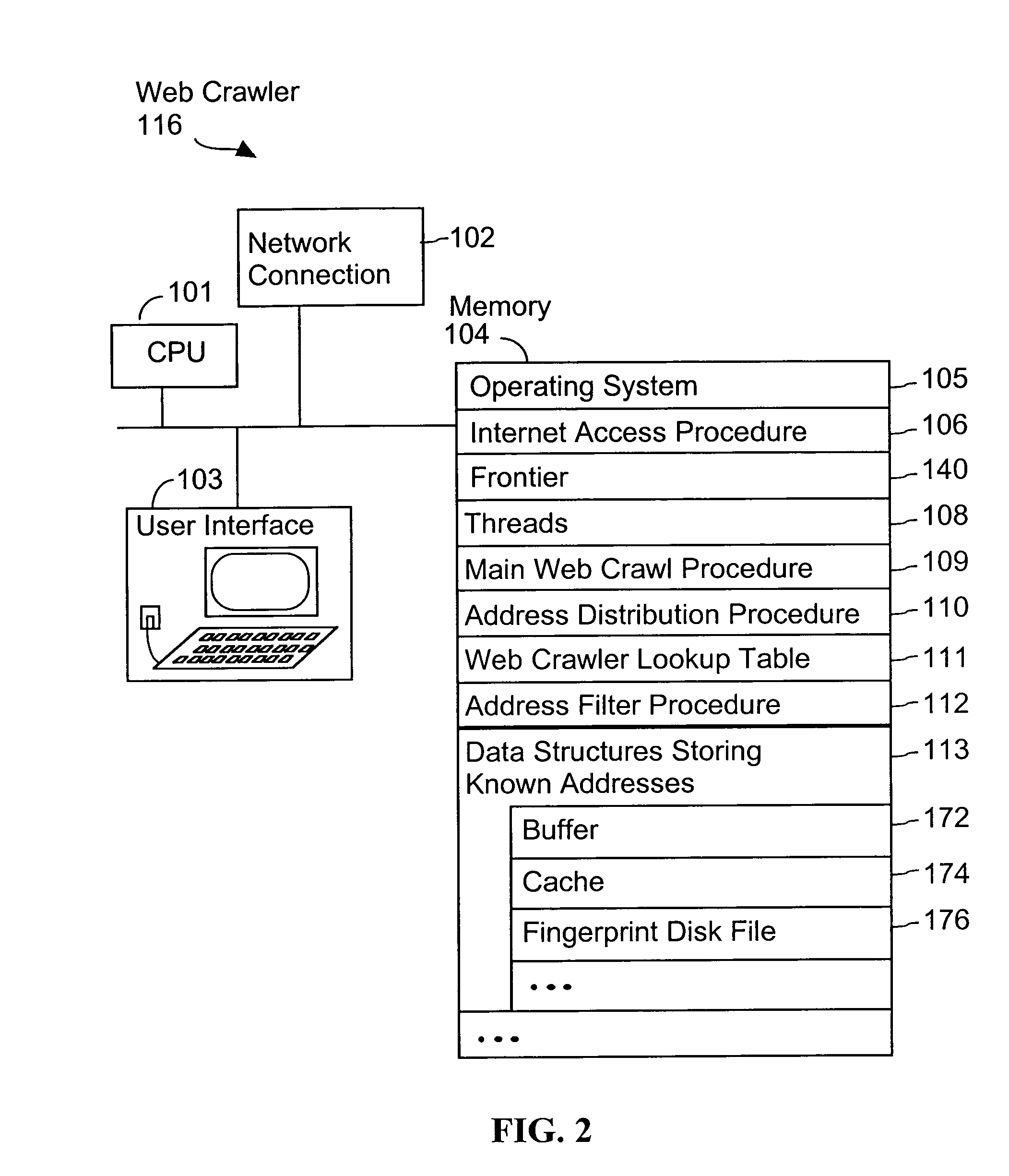 System and method for distributed web crawling