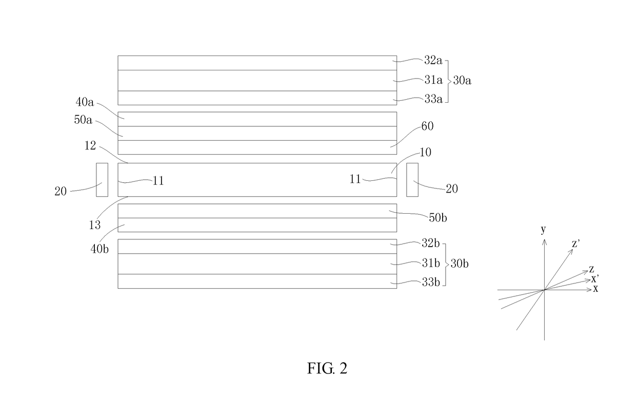 Double-sided liquid crystal display device and backlight module thereof