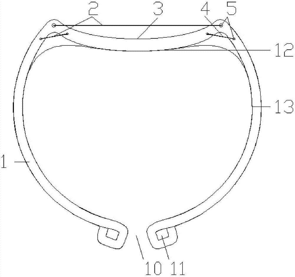 Specially-shaped clamp spring