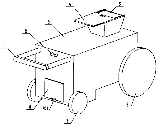 Landscaping waste recycling and processing device