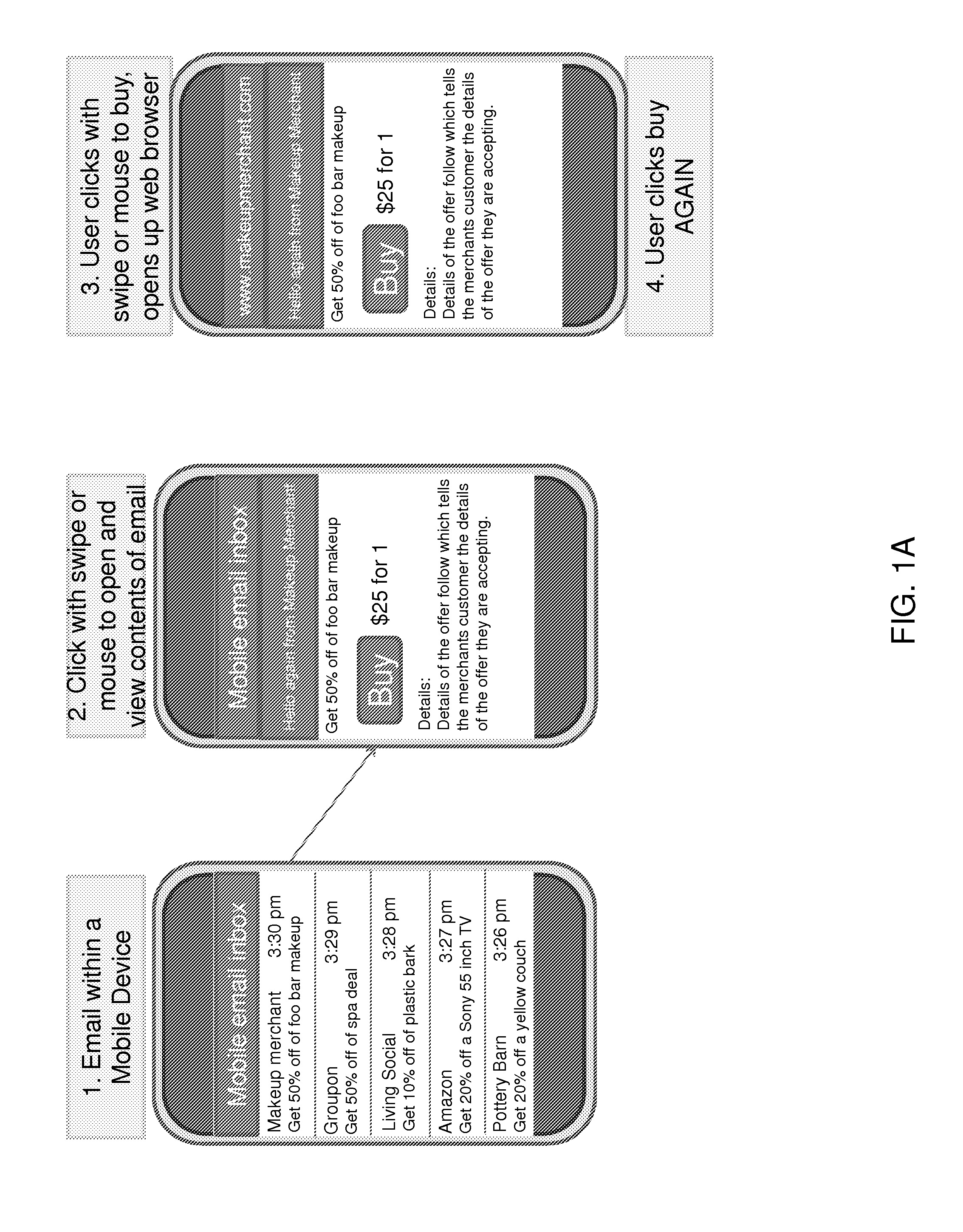 System, method, and computer program product for Data Entry Free electronic purchasing