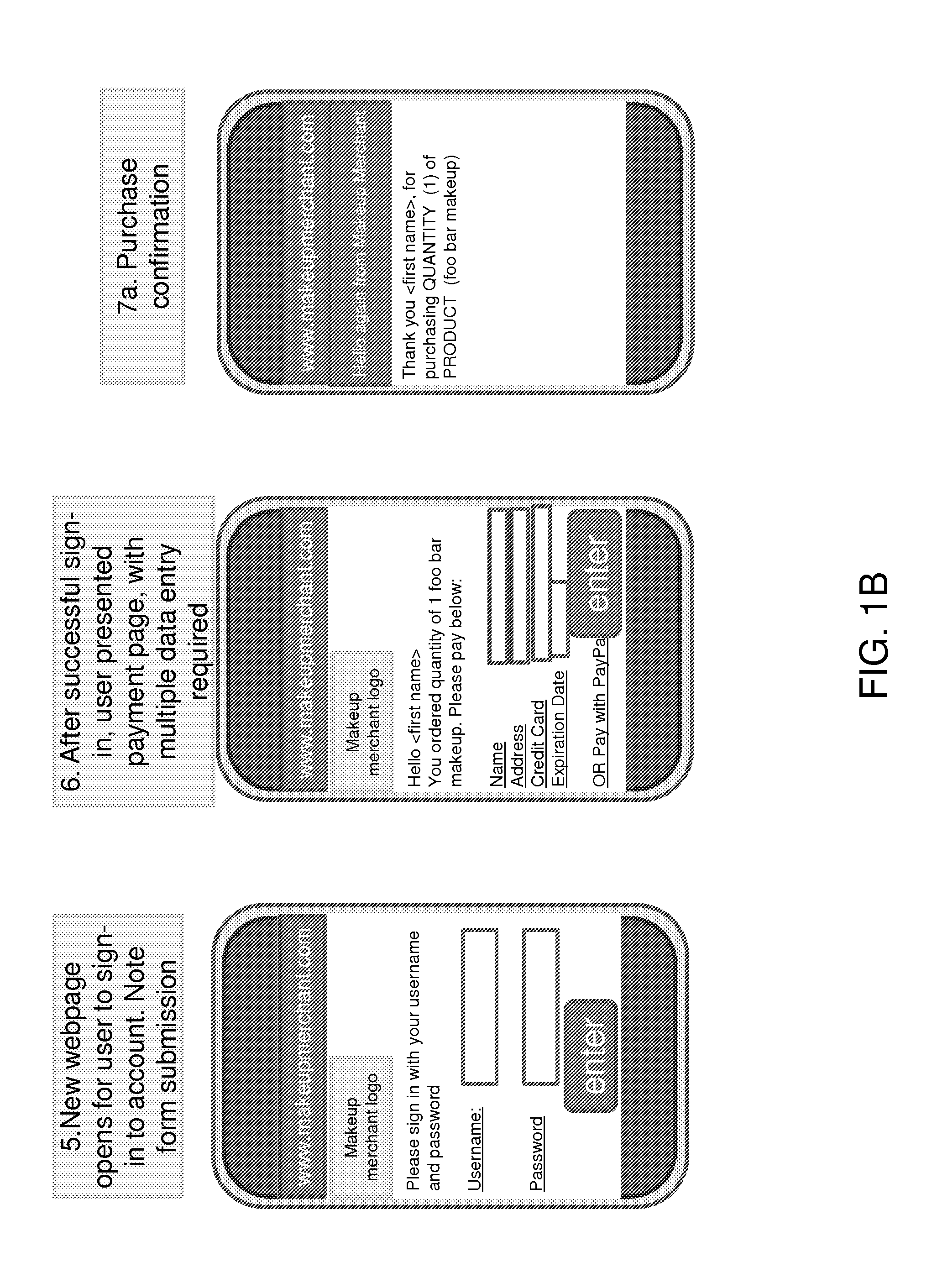 System, method, and computer program product for Data Entry Free electronic purchasing