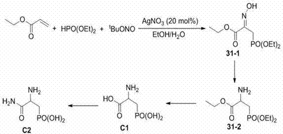 Beta-hydroxyimino phosphono derivatives and preparation methods thereof