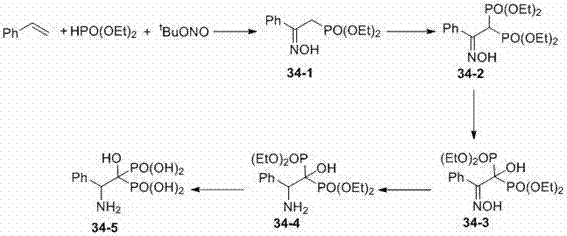 Beta-hydroxyimino phosphono derivatives and preparation methods thereof