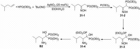 Beta-hydroxyimino phosphono derivatives and preparation methods thereof