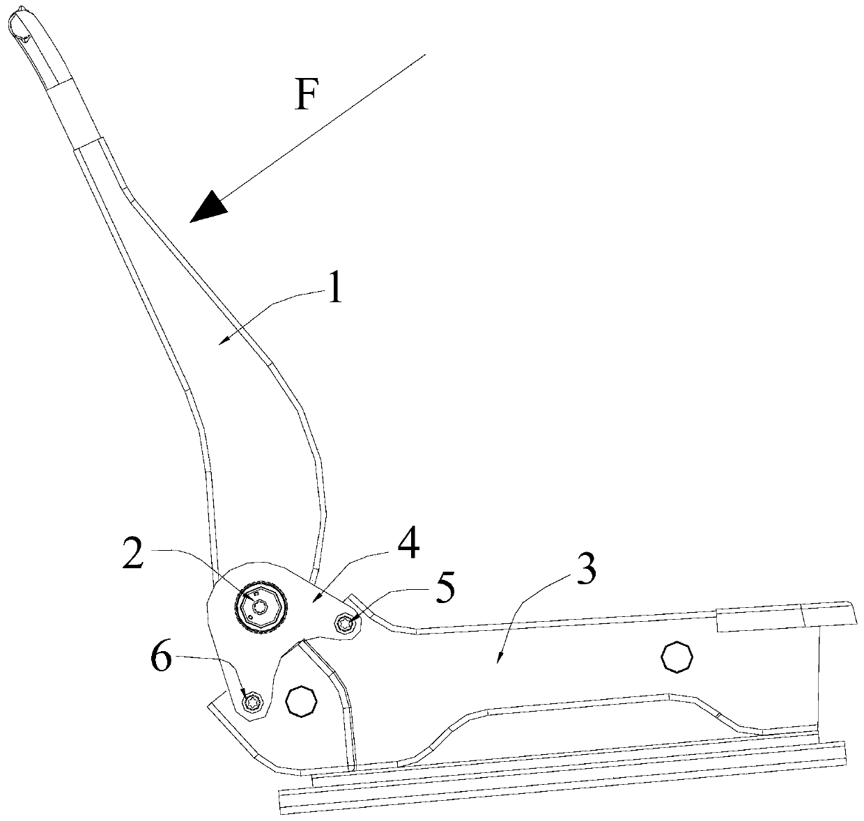 Stretching type rear-end collision seat energy absorption structure