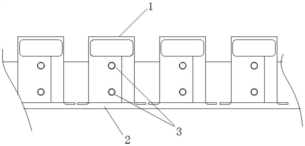 On-line detection method for automobile outer doorsill reinforcer