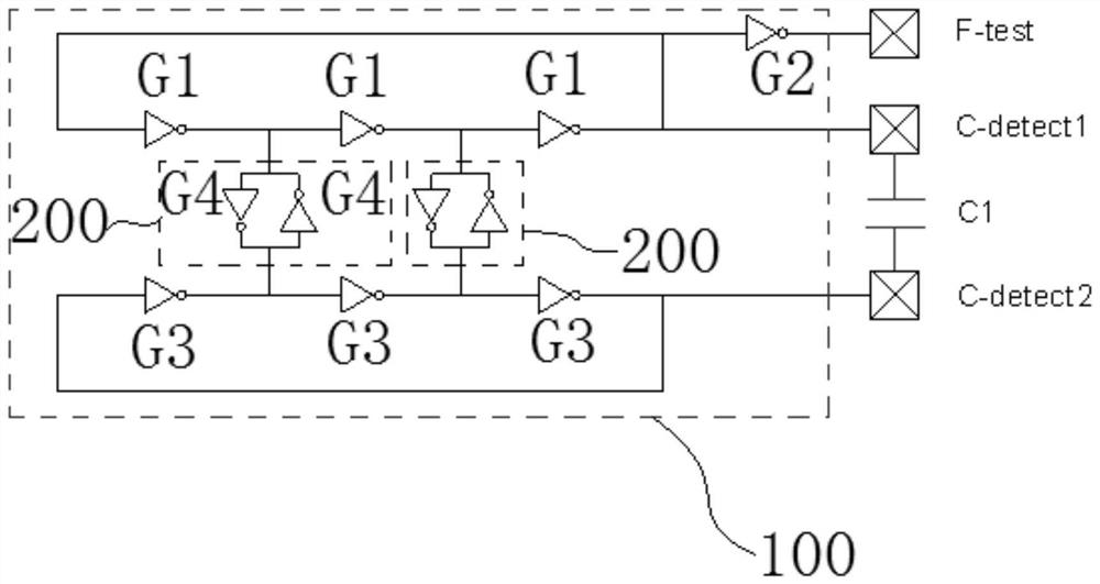 A capacitance detection circuit and method