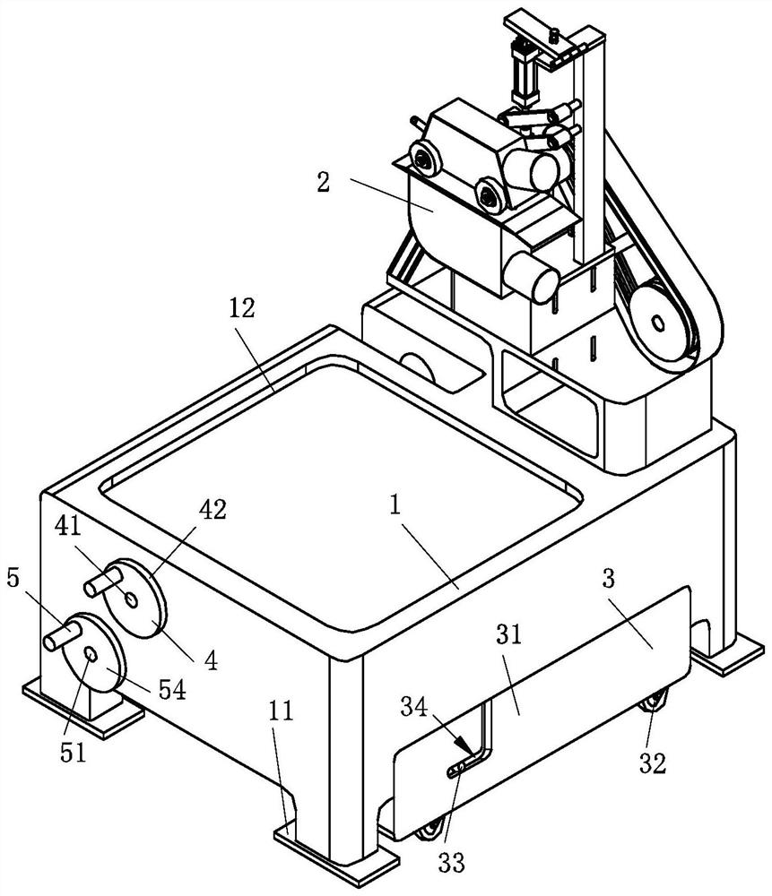 Edge sawing machine convenient for stacking