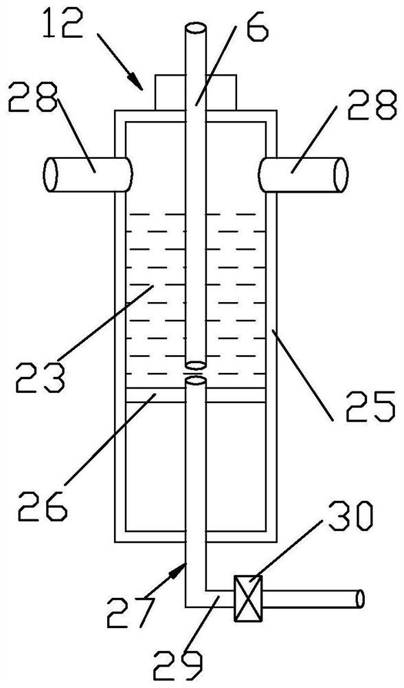 A floor-standing air mechanical filter for a textile workshop