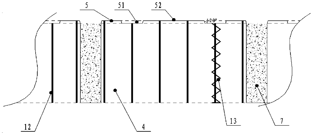 An external wall connection structure and its construction method
