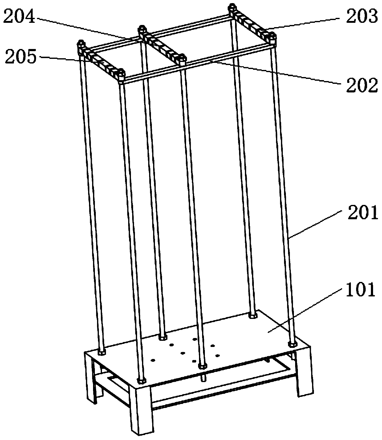 Rubber fruit crushing force test device