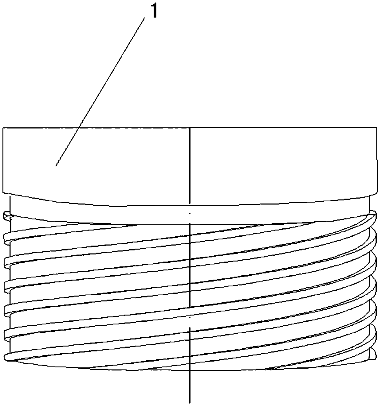 Spiral grid anti-seize seal structure