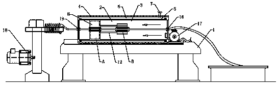 Galvanizing device for electrode wire core material for precision mold cutting