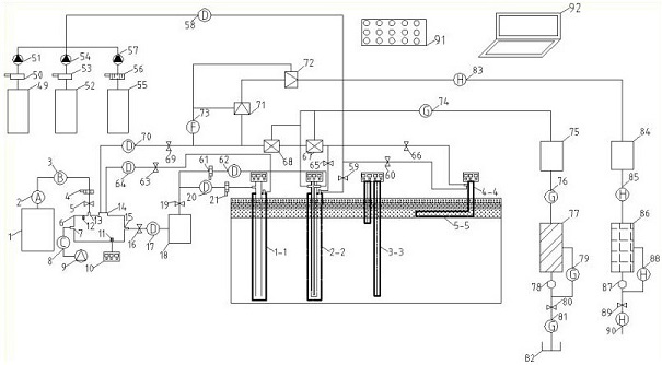 Contaminated soil fuel gas in-situ thermal desorption repairing equipment