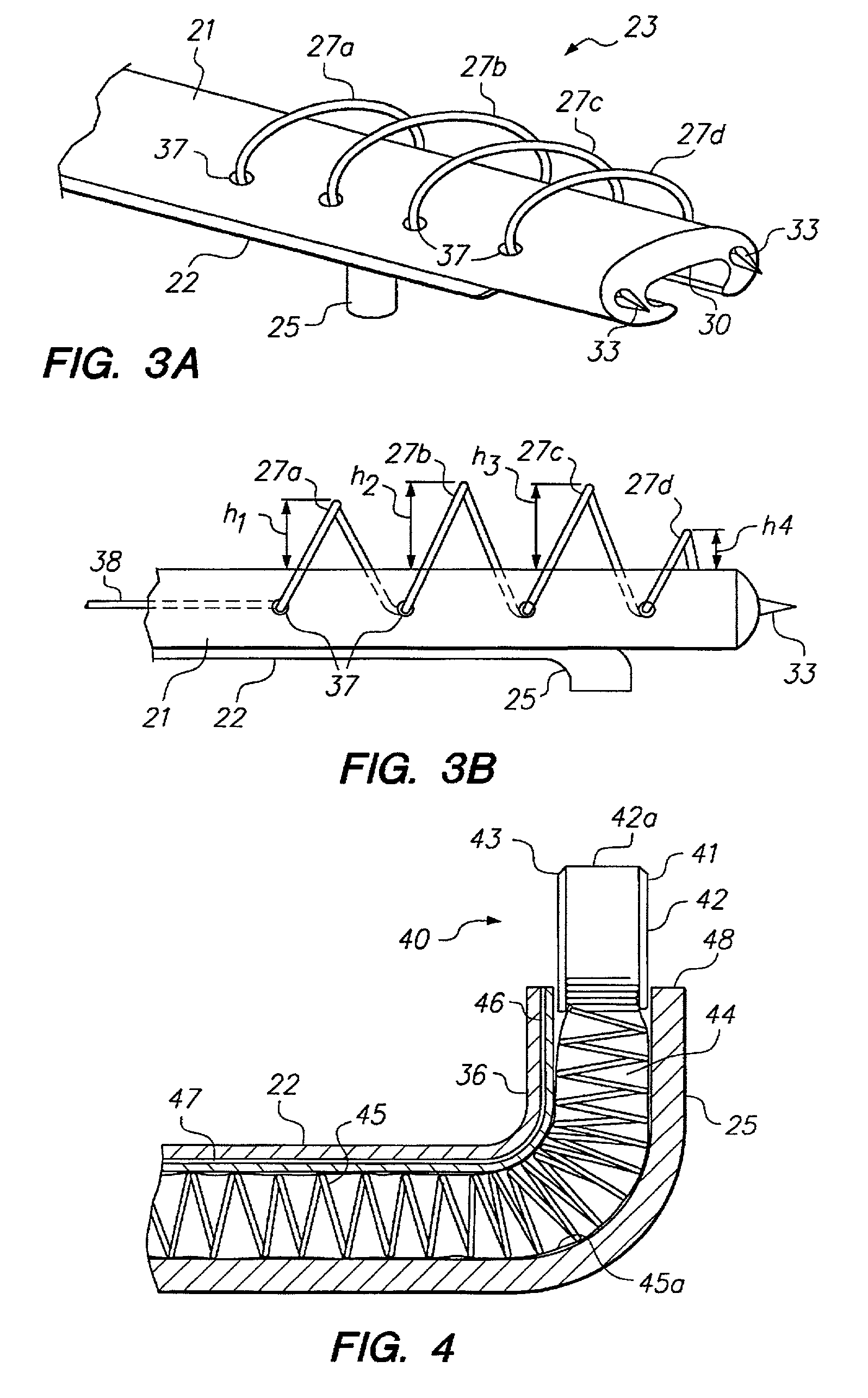 Apparatus having stabilization members for percutaneously performing surgery and methods of use